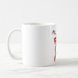 Glad jul röd slinga kaffemugg