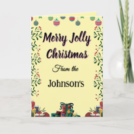 Glad Jul Rolig Jul Vikad Hökkort Helgkort
