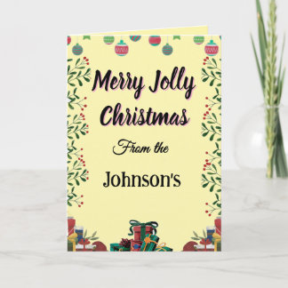 Glad Jul Rolig Jul Vikad Hökkort Helgkort