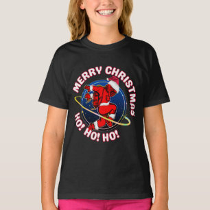 GLAD JUL ROLIG RYMD ASTRONAUT T SHIRT