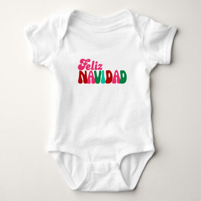 Glad jul - Roligt färgglatt  T Shirt (Framsida)