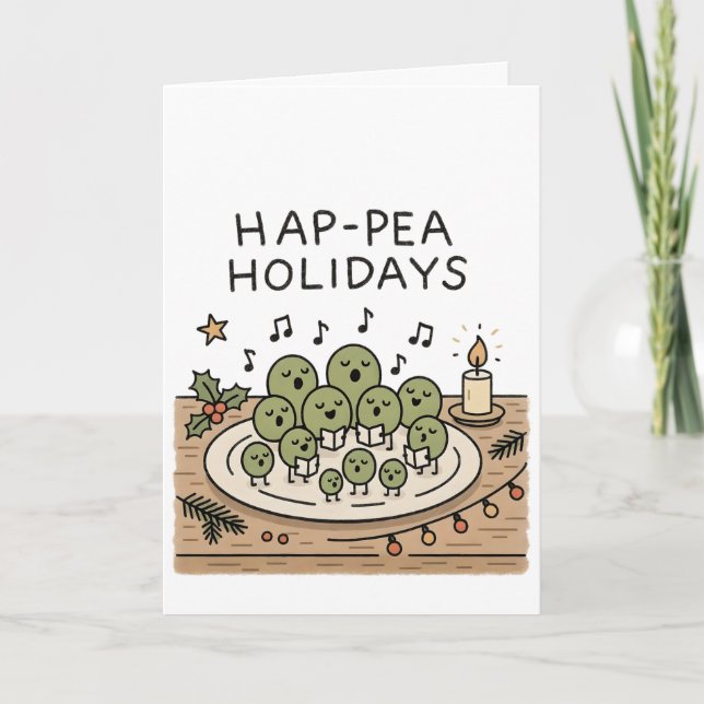 Glad jul! Roligt julkort Helgkort (Framsida)
