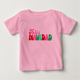Glad jul - Rosa färger  T Shirt