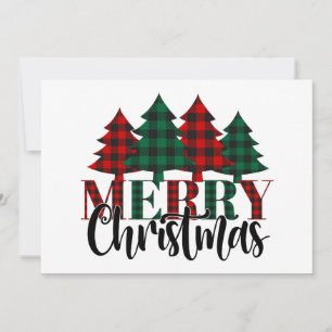 Glad jul Rutat julgranar Julkort