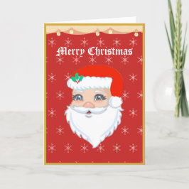 Glad jul Santa Claus julkort Helgkort
