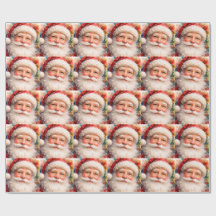 Glad jul Santa Claus-porträtt
