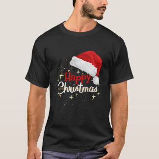 Glad jul Santa mössa Festlig T-shirt
