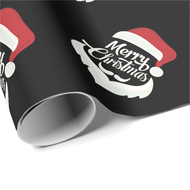 Glad jul Santa mössa presentpapper (Rullad Hörn)