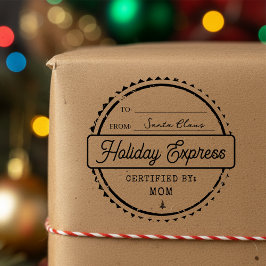 Glad jul Semester Express Post Till Från Stämpel