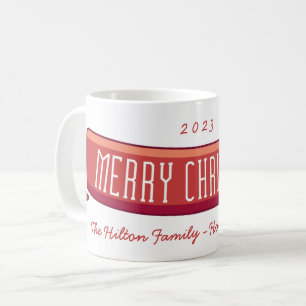 Glad jul semester halsduk banner kaffemugg