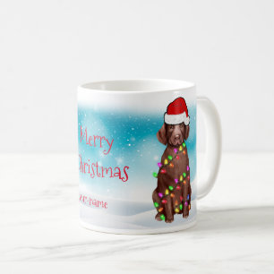 Glad jul semester Labrador Retriever Tomte Kaffemugg