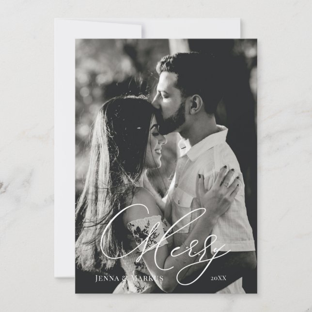 Glad jul semesterdesign julkort (Framsida)