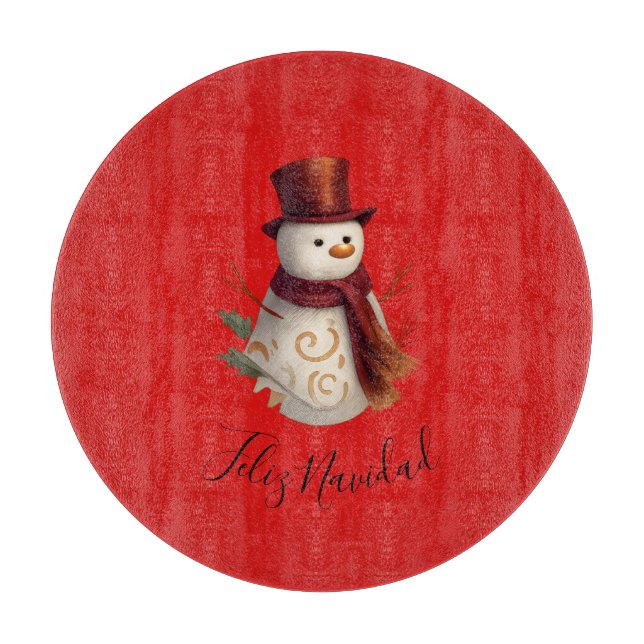 Glad jul skärbräda - Feliz Navidad (Framsidan)