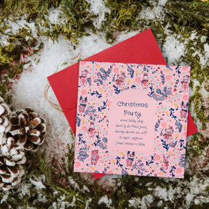 Glad jul Skogsglada vänner i vinter skog Spara Datumet
