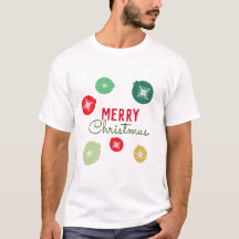 Glad jul Snöflingor Ornament 