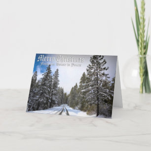 GLAD JUL - SNÖIG VÄG KORT