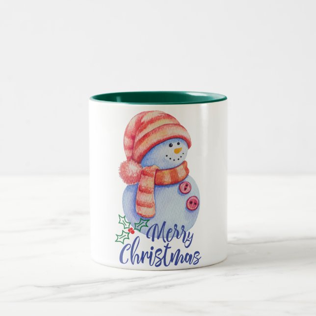 Glad jul Snömannen Mugg - Tvåtons Julpresent (Center)