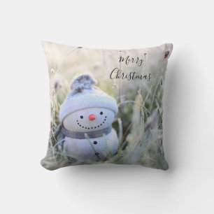 Glad jul Snömannen Semester Kasta Pude Kudde