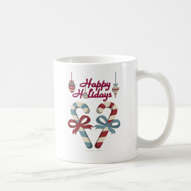 Glad Jul Sockerbits Hjarta Kaffemugg (Höger)