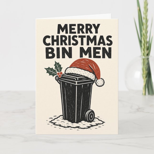 Glad jul soptratare kort (Framsida)