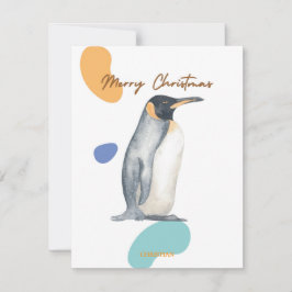 GLAD JUL SÖTA BARN PINGVIN RETRO JULKORT