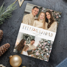 Glad jul spansk utklipps effekt foto