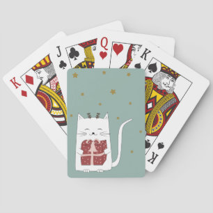 Glad jul spelkort deck katter