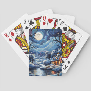 Glad jul spelkort deck vintage by