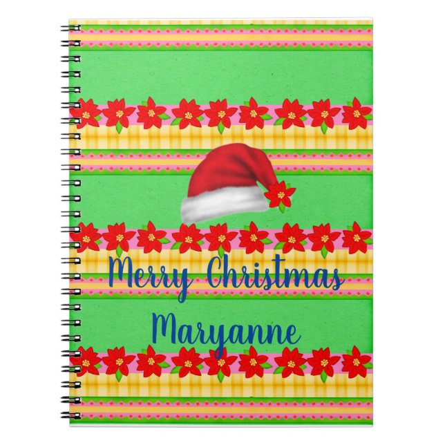 Glad jul Spiralblock Santahatt  (Framsidan)