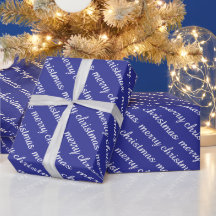 GLAD JUL STILREN MODERN BLÅ FÄRG GÅVOR