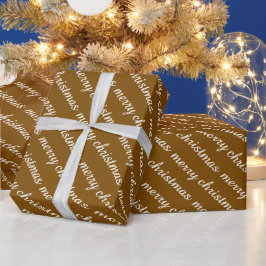 GLAD JUL STILREN MODERN BRUN FÄRG GÅVOR PRESENTPAPPER