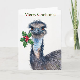 Glad jul Struts Julrosor Röda bär God Jul Helgkort
