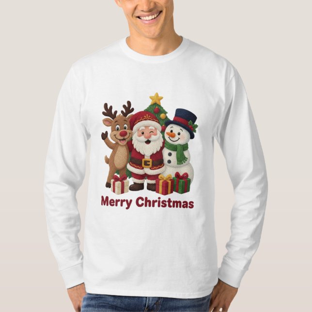 Glad jul T-Shirt (Framsida)