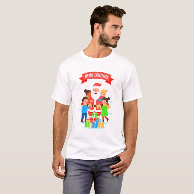 GLAD JUL T SHIRT (Hel framsida)