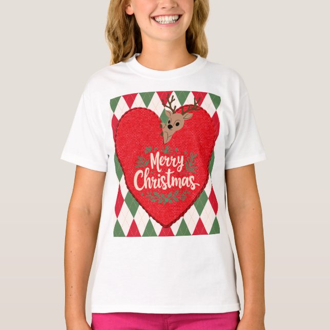 Glad jul T-Shirt (Framsida)