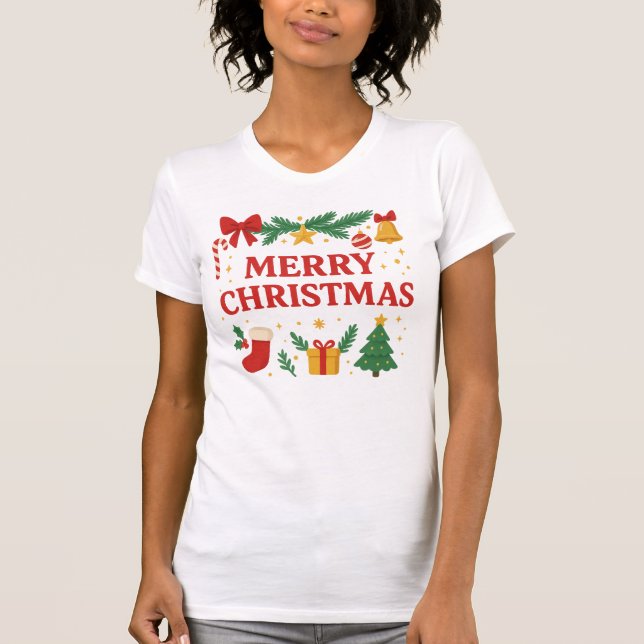 Glad jul T-Shirt (Framsida)