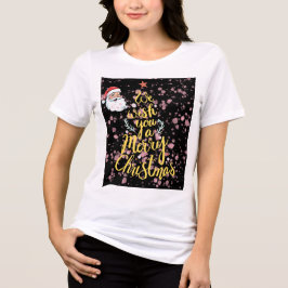 glad jul t-shirt \  Som gåva\ till henne/honom
