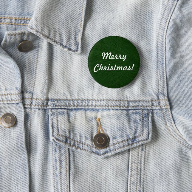 Glad jul Tall Närbild Pinback Knapp (In Situ)