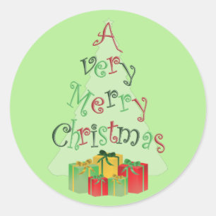 Glad jul text Design klistermärken