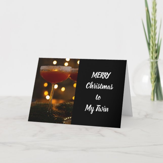 **GLAD JUL TILL MIN TVILLING** KORT (Framsida)