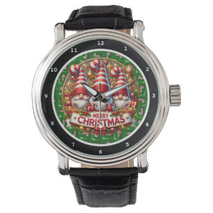 Glad jul Tomtar Dekorativ Armbandsur