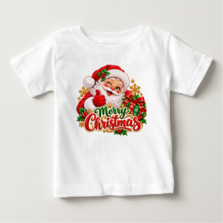 Glad jul Tomte Baby T-Shirt – Söt Ch
