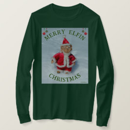 GLAD JUL TOMTE - Bärbar Konst T Shirt
