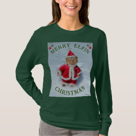 GLAD JUL TOMTE - Bärbar Konst T Shirt