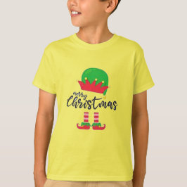 Glad Jul Tomte Grundläggande Barn T-Shirt för Pojk