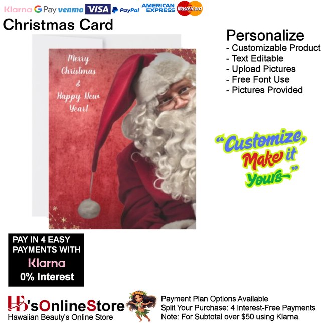 Glad Jul Tomte Julen Röda Vita Jul (Merry Jolly Santa Claus Red White Christmas Holiday Card 5.)