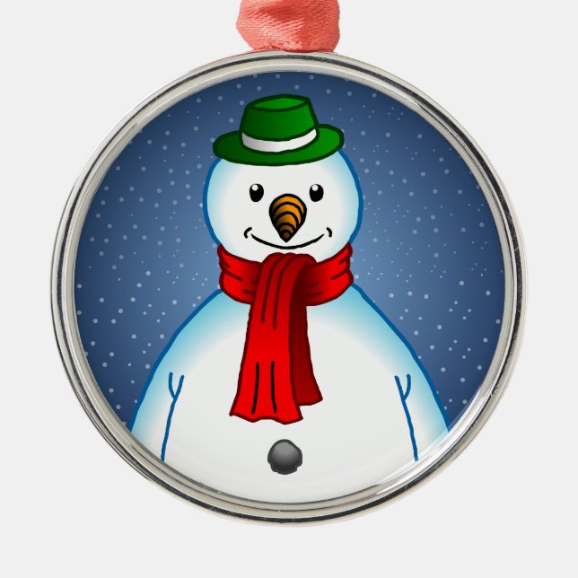 Glad Jul Tomte Julgransprydnad Metall (Framsidan)