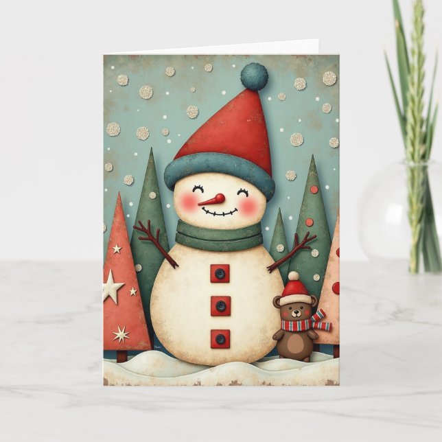 Glad Jul Tomte Kort (Framsida)