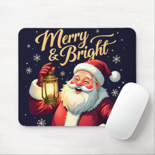 Glad Jul Tomte med Lykta Illustration Musmatta
