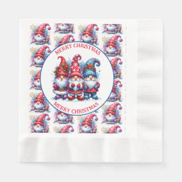 Glad jul Tomte Pappersservett